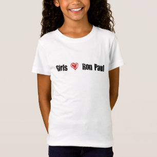 Camiseta de Ron Paul do amor das meninas