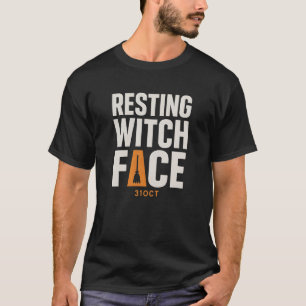 Camiseta de Rosto de Bruxa Relaxada, Camiseta de B