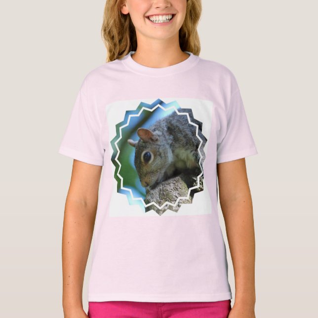 Camiseta de Rosto de Esquilo (Frente)