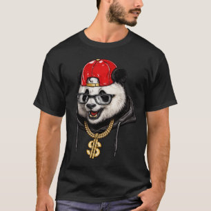 Camiseta de Rua Cool Panda – Estilo Urbano na Moda