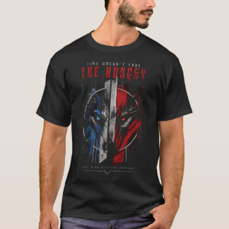 Camiseta de Rua Gráfica de Lobo Motivacional