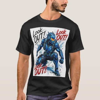 Camiseta de Rua Techwear Look Out Cyber Commando