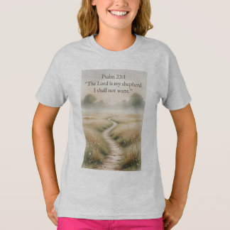 Camiseta de Salmo 23:1 Versículo Bíblico Cristão p