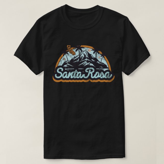 Camiseta de Santa Rosa, Califórnia (Frente do Design)