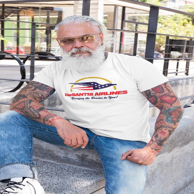 Camiseta De Santis Airlines Trazendo A Fronteira Para Você (Criador carregado)