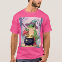 Camiseta de Sapo de Bruxa Engraçado – Sapo Pastel