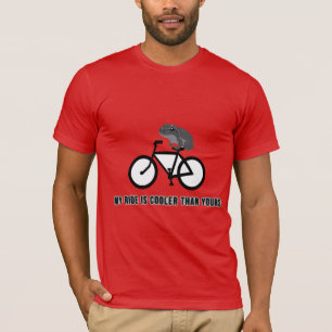 Camiseta de Sapo Engraçado de Bicicleta Animal d