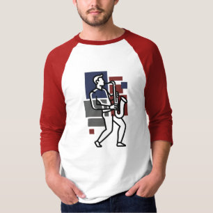 Camiseta de Saxofonista Presente para Músico de