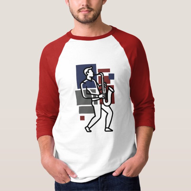 Camiseta de Saxofonista | Presente para Músico de  (Frente)