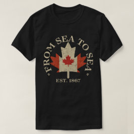 Camiseta De Sea to Sea Canada est. 1867
