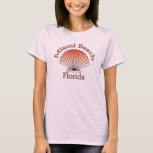 Camiseta de Seashell em Miami Beach Florida
