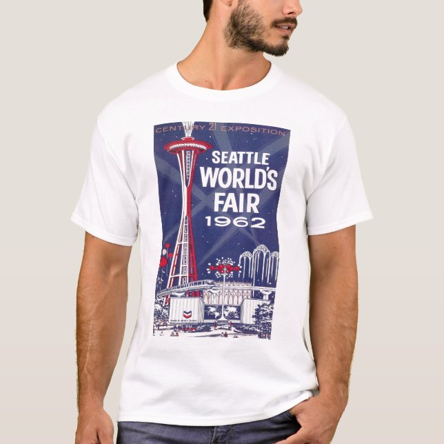 Camiseta De Seattle a feira 1962 de mundo (Frente)