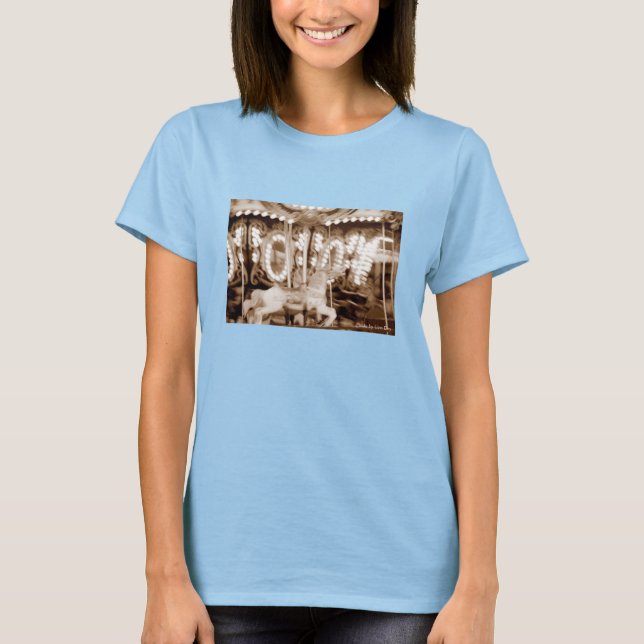 Camiseta de senhora do carrossel Astroland (Frente)