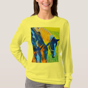 camiseta de senhoras de manga comprida