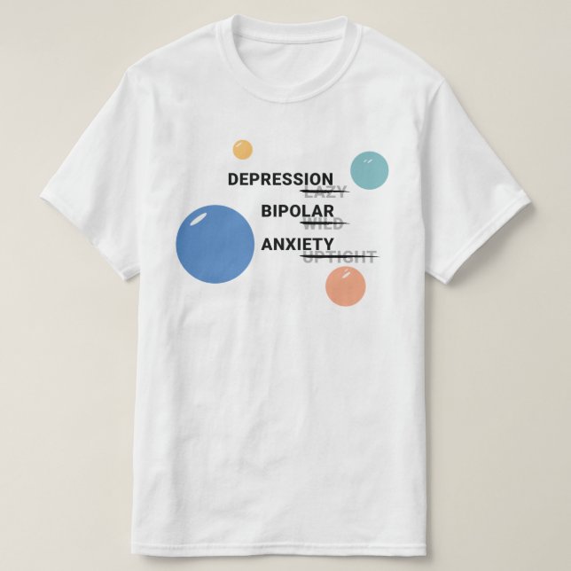 Camiseta de Sensibilização para a Saúde Mental (Frente do Design)