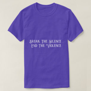 Camiseta de Sensibilização para a Violência Domést