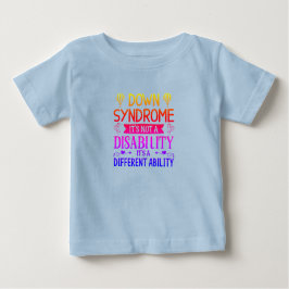 Camiseta de Sensibilização para Toddlers com Síndr