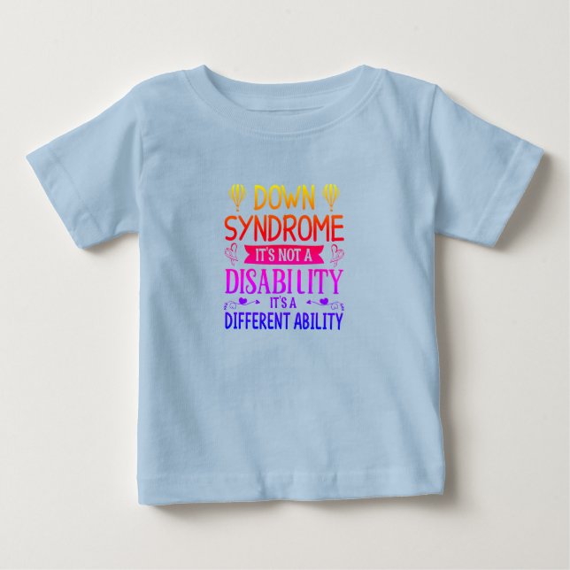 Camiseta de Sensibilização para Toddlers com Síndr (Frente)