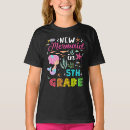 Camiseta de Sereia de Volta às Aulas - 5º Ano