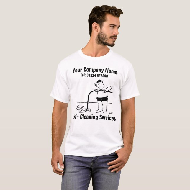 Camiseta de Serviços de Limpeza de Ralos (Frente Completa)