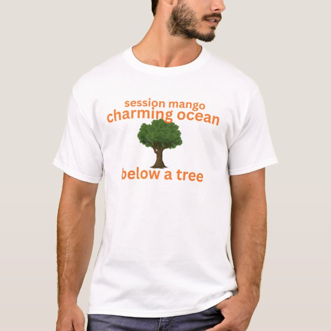 camiseta de sessão de manga (Frente)