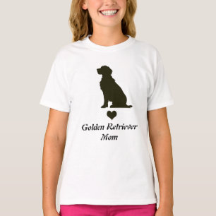 Camiseta de Silhueta de Coração de Mãe de Golden R
