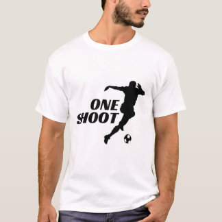 Camiseta de Silhueta de Futebol One Shoot