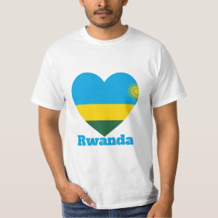 Camiseta de Sinalizador Cardíaco Ruanda