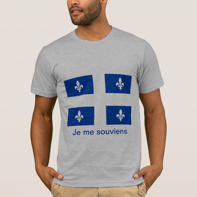 Camiseta de Sinalizador do Quebec - sem fundo (Frente)