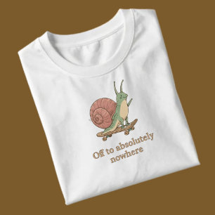 Camiseta de Skate de Caracol Engraçado – Estética