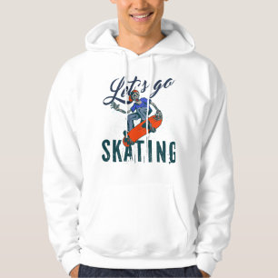 Camiseta de Skate de Esqueleto Arte de Rua de Sk