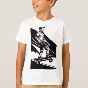 Camiseta de Skateboard para Crianças