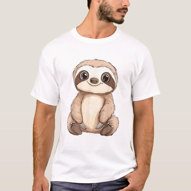 Camiseta de Sloth para Crianças_1 (Frente)