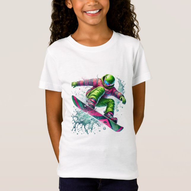 Camiseta de Snowboarder (Frente)