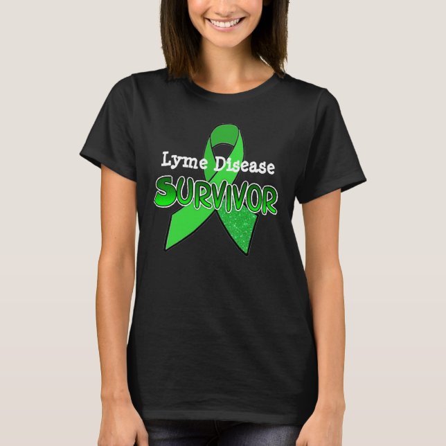 Camiseta de Sobrevivente à Doença de Lyme (Frente)