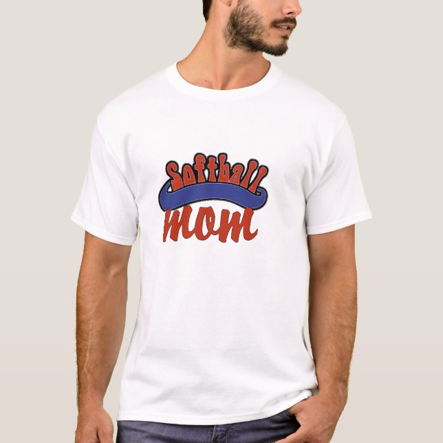 Camiseta de Softball Mãe (Frente)