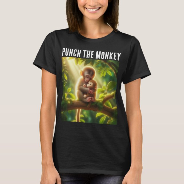 Camiseta de Solidariedade ao Punch the Monkey (Frente)