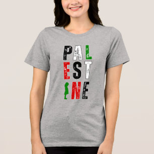 Camiseta de Solidariedade da PALESTINA - Negrito D