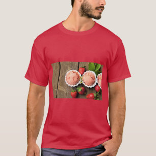 Camiseta de Sorvete de Morango