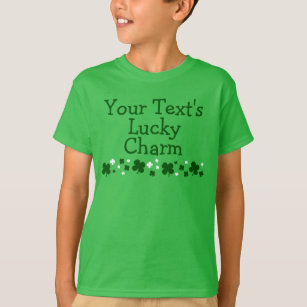 Camiseta De St Patrick afortunado do encanto do miúdo