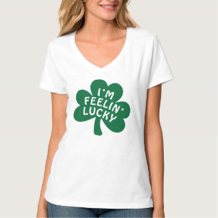 Camiseta De St Patrick afortunado do número 13 da mulher a