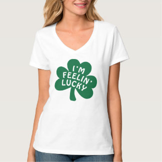 Camiseta De St Patrick afortunado do número 13 da mulher a