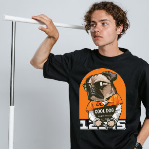 Camiseta de street wear de cães legais