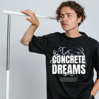 Camiseta de street wear Sonhos Concretos