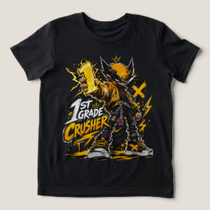 Camiseta de Streetwear de Anime para Meninos da 1ª