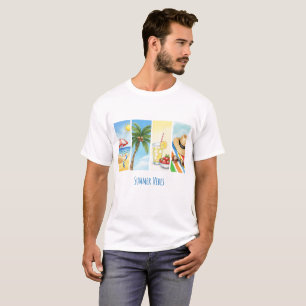 Camiseta de Sublimação Vibrações de Verão Cena d