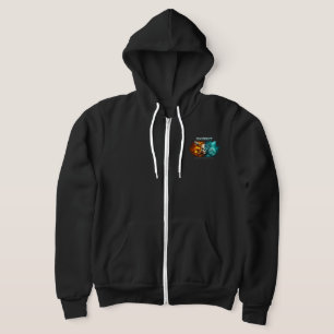 Camiseta de Sudor com Crânio Antigo Encontra Futur