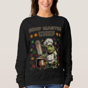 Camiseta de Suéter de Sapo Engraçado Mestre Chef d