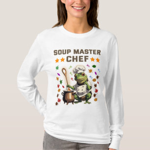 Camiseta de Suéter de Sapo Engraçado Mestre Chef d