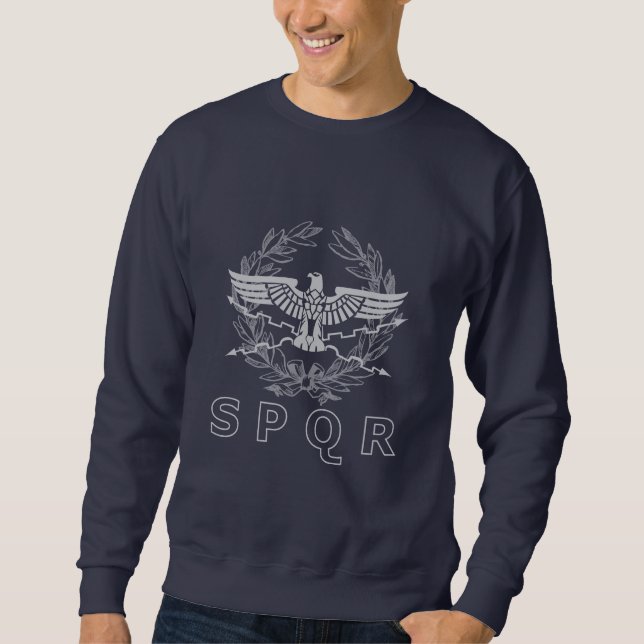 Camiseta de suor com emblema do Império Romano SPQ (Frente)